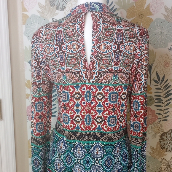 Laundry by Shelli Segal Printed Boho Dress Size 4 - Picture 4 of 10